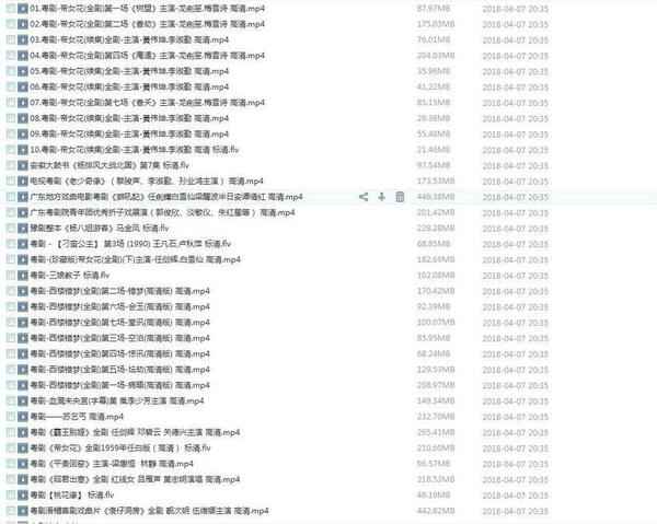 粤剧MP3、视频、电影大全,全套视频教程学习资料通过百度云网盘下载 